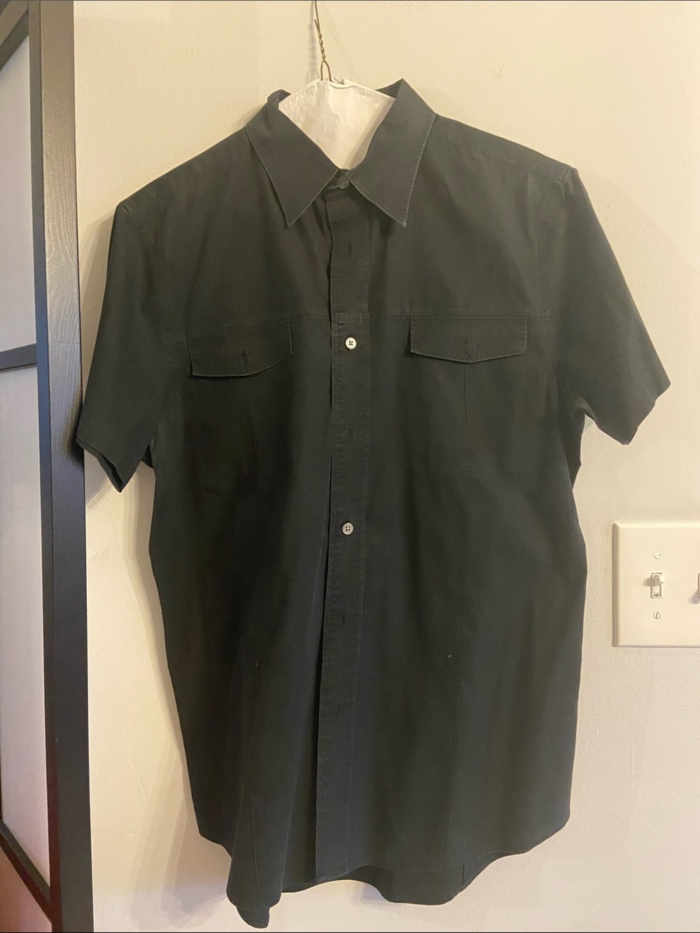 Size M  Men’s Express Black Button Down Shirt